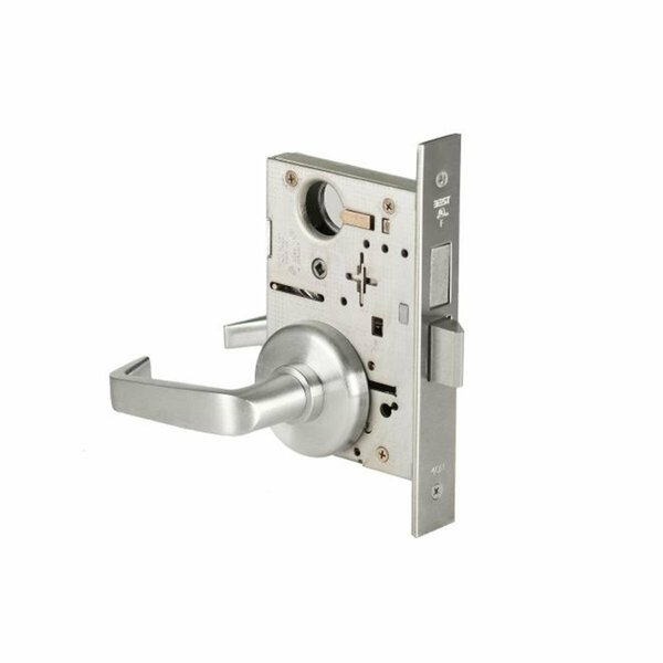 Stanley Security Mortise Lock Privacy 15 Lever with H Rose Right Hand, Satin Chrome 45H0L15H626RH